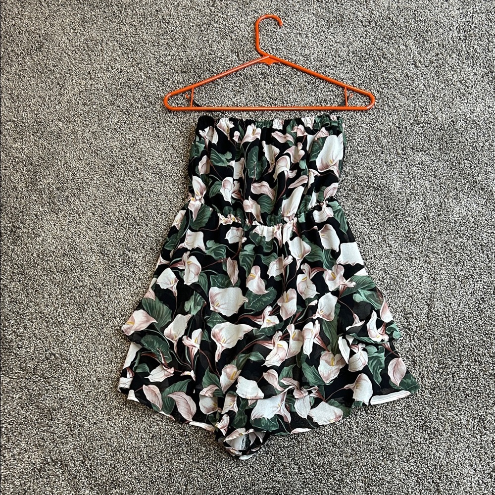 Express Black Floral Dress
